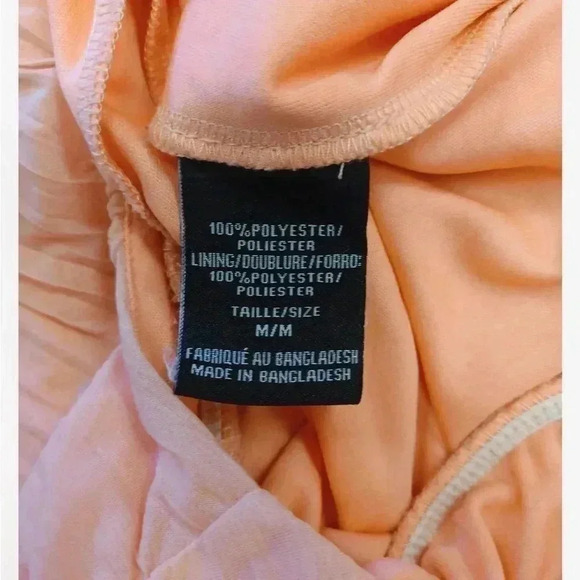 💥HOST PICK💥 Black Collection Peach Pleated Midi Dress Size Medium - Picture 7 of 9